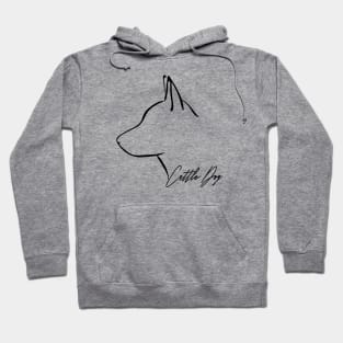 Proud Cattle Dog profile dog lover gift Hoodie